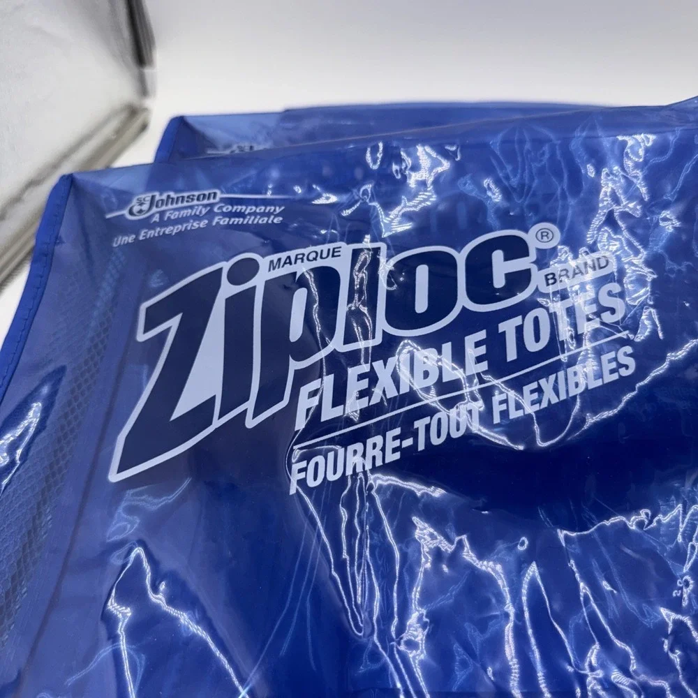 Lot Of 3 Ziploc XL Flexible Totes Bags 10 Gallon 16